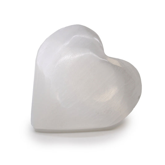Selenite Heart - 10 cm